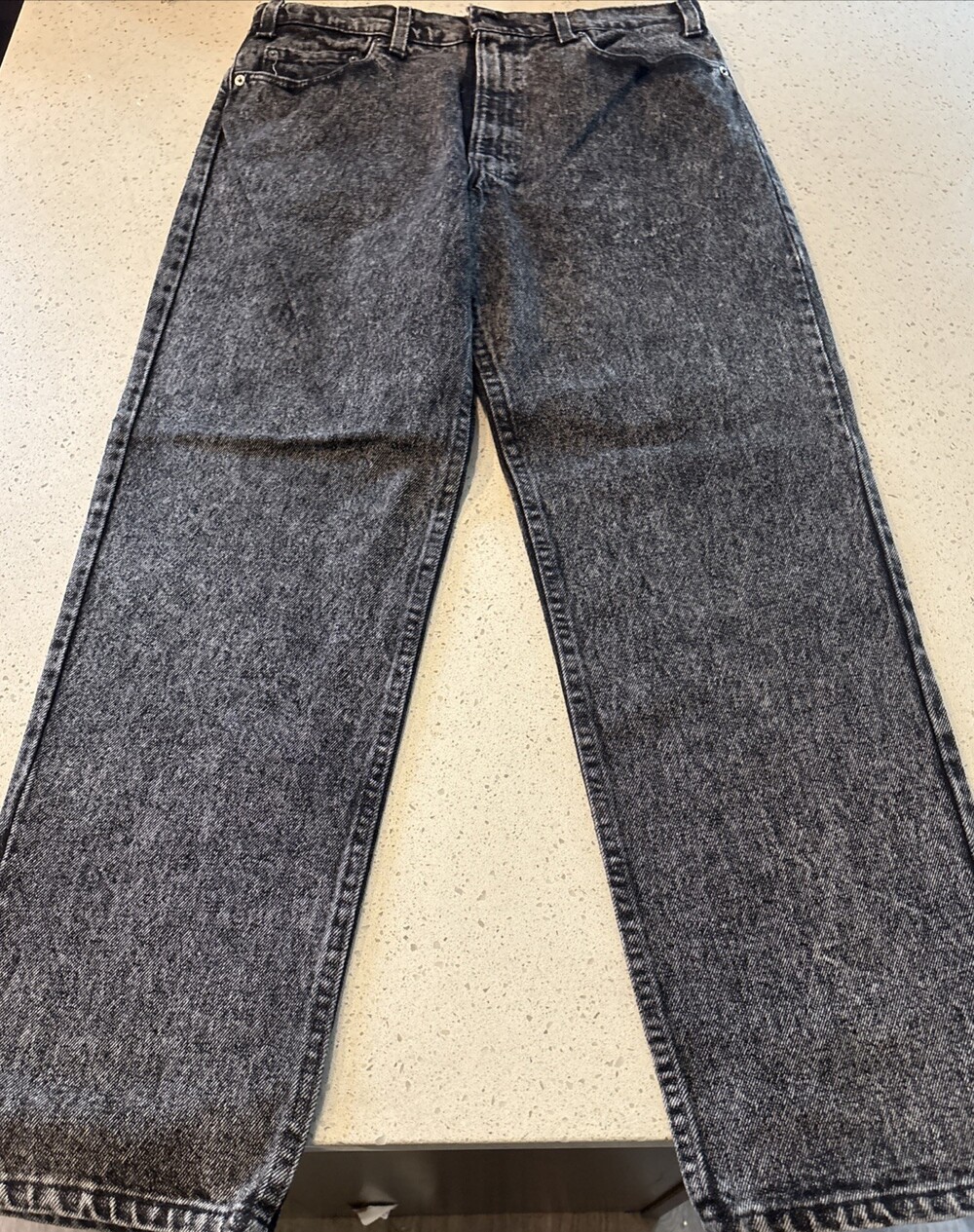 NWOT 90s Levis 540 Straight Leg Grey Acid Wash Jeans USA Made 100% Cotton 34x30
